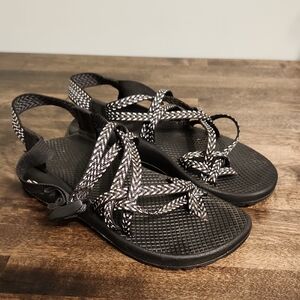 Chaco Classic Zx2 Black and White Women's Sandals